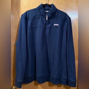Women’s Plus Size 3X Vineyard Vines Navy Pullover - 1/4 Zip EUC